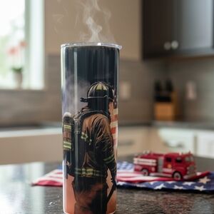 Firefighter Themed Tumbler